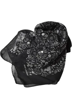 Saint Laurent Pre-owned, Dame, Sort, ONE SIZE, Uld, Pre-owned Canvas trklaeder