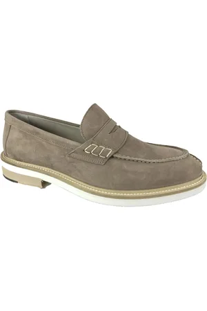 I Maschi Sko, Herre, Grå, 44 EU, Uld, Stilfulde Mokkasiner Loafers