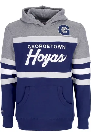 Mitchell & Ness Sweathshirts & Hoodies, Herre, Blå, S, Bomuld, Georgetown Hoyas Basketball Team Hoodie