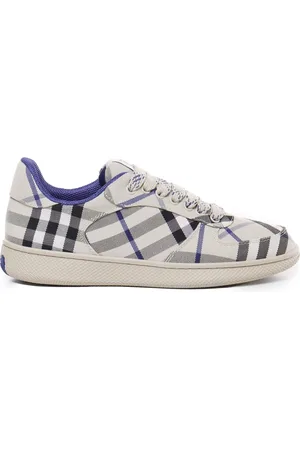 Burberry Sko, Dame, Flerfarvet, 37 EU, Bomuld, Vintage Check Print Sneakers