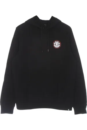 Element Sweathshirts & Hoodies, Herre, Sort, XS, Bomuld, Hættetrøje med sæltryk