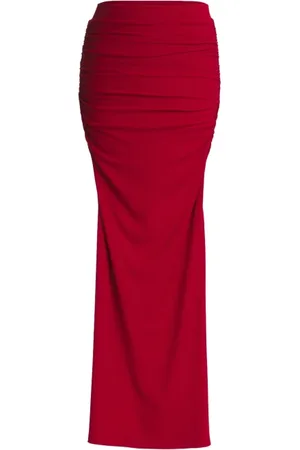 Wakakuu Nederdel, Dame, Rød, M, Elegant Palma Skirt til Kvinder