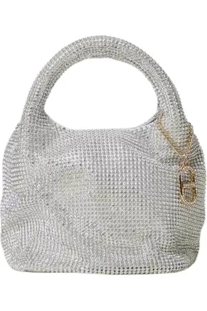 Twin-Set Taske, Dame, Grå, ONE SIZE, Strass Rendez-vous Taske Art. 242Tb7403
