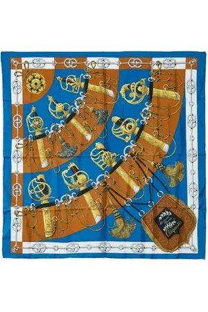 Hermès Pre-owned, Dame, Blå, ONE SIZE, Tyl, Pre-owned Canvas trklaeder