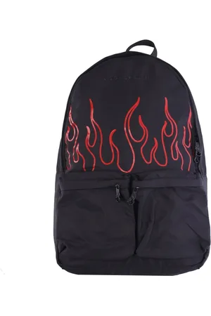 Vision Of Super Taske, Herre, Sort, ONE SIZE, Uld, Flames Rygsæk Sort/Rød