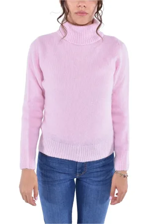 KANGRA CASHMERE Strik, Dame, Lyserød, S, Uld, Alpaca Uld Turtleneck Sweater