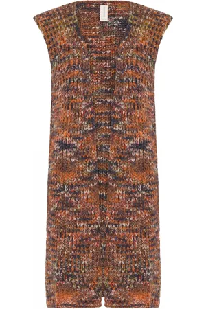 Skovhuus Strik, Dame, , XL, Uld, Oversize Lang Vest Tangerine