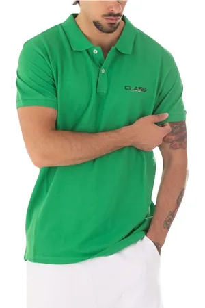 Roberto Cavalli Top, Herre, Grøn, 2XL, Bomuld, Herre Logo Polo Skjorte