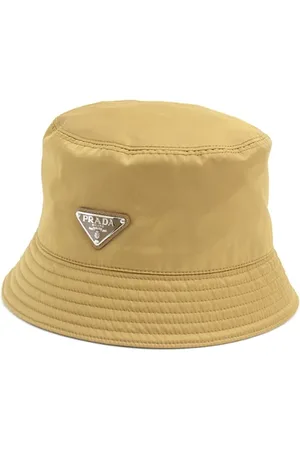 Prada Pre-owned, unisex, Brun, ONE SIZE, Nylon, Pre-owned Canvas hatte