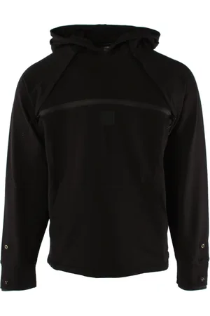 C.P. Company Sweathshirts & Hoodies, Herre, Sort, M, Bomuld, Sort sweater med ikonisk logo