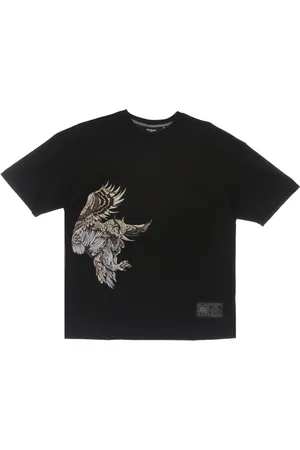 DOLLY NOIRE Top, Herre, Sort, XL, Bomuld, Herre Ugle T-shirt Sort