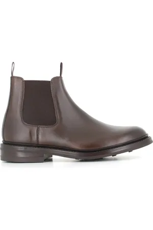 TRICKERS Sko, Herre, Brun, 42 1/2 EU, Læder, Brun Chelsea Flade Sko Espresso