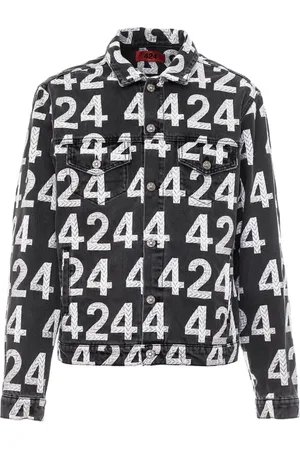 424 FAIRFAX Jakke, Herre, Sort, L, Denim, Klassisk Denim Jakke