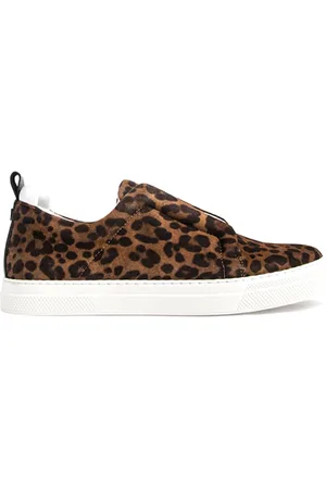 Pierre Hardy Sko, Dame, Brun, 39 EU, Uld, Leopard Black Sneakers
