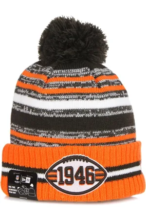 New Era Tilbehør, Herre, Flerfarvet, ONE SIZE, Uld, Cleveland Browns Pom Pom Beanie Hat