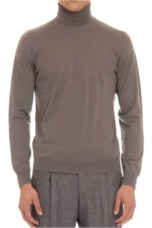 DRUMOHR Strik, Herre, Grå, 2XL, Uld, Ekstra fin uld turtleneck sweater