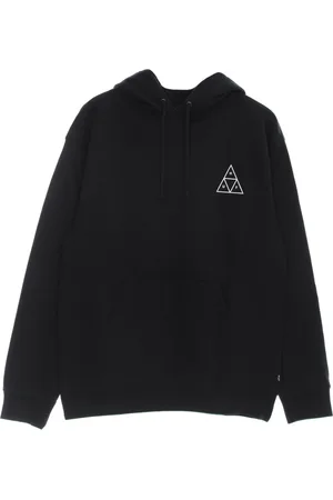 Huf Sweathshirts & Hoodies, Herre, Blå, M, Bomuld, Herre Navy Hoodie med Logo Broderi