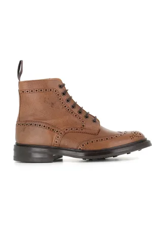 TRICKERS Sko, Herre, Brun, 41 1/2 EU, Håndlavet Cognac Brogue Støvler