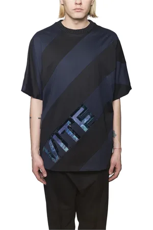 JUUN.J Top, Herre, Blå, L, Bomuld, Oversize Bomuld T-Shirt