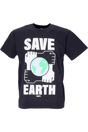 Obey Top, Herre, Sort, S, Bomuld, Eco Tee Sort Crew Neck T-Shirt