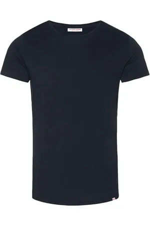 Orlebar Brown Top, Herre, Blå, 2XL, Marineblå T-shirt med stil 259555