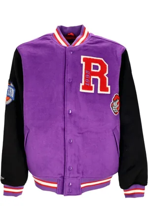 Mitchell & Ness Jakke, Herre, Lilla, M, Uld, Toronto Raptors Legacy Varsity Jakke Lilla/Sort