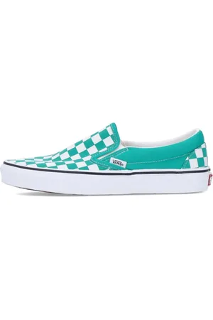 Vans Sko, Herre, Grøn, 42 EU, Klassisk Slip-on Peber Grøn/Hvid Sneaker