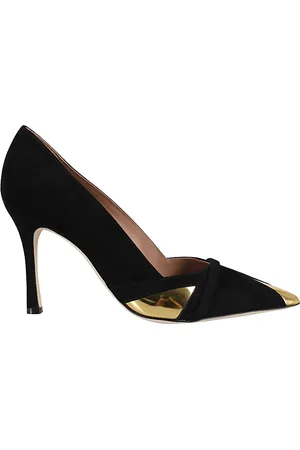 MALONE SOULIERS Sko, Dame, Sort, 36 EU, Læder, Elegant Sort Læder Hæle