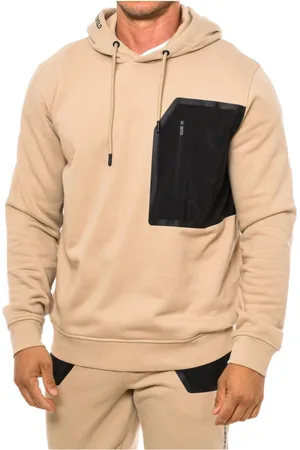 Karl Lagerfeld Sweathshirts & Hoodies, Herre, Brun, L, Bomuld, Hættetrøje med lynlåslomme