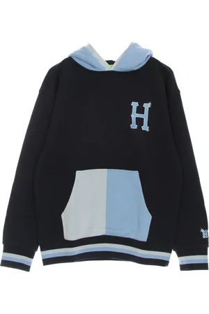 Huf Sweathshirts & Hoodies, Herre, Sort, XL, Bomuld, Dobbelt Hætte Langærmet Hoodie Indigo