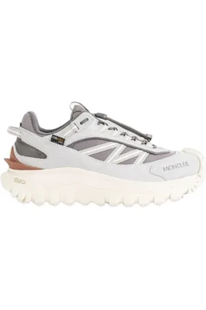 Moncler Sko, Herre, Flerfarvet, 44 EU, Læder, TrailGrip Lysegrå Sneakers