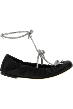 RENE CAOVILLA Sko, Dame, Sort, 36 1/2 EU, Sorte Ballerinaer med Stil C12074010Na010082