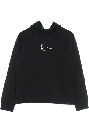 Karl Kani Sweathshirts & Hoodies, Herre, Sort, S, Bomuld, Sort Signatur Hættetrøje Langærmet Sweatshirt