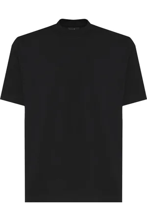 Giuliano Galiano Top, Herre, Sort, XL, Bomuld, Sort Bomulds T-shirt Rund Krave