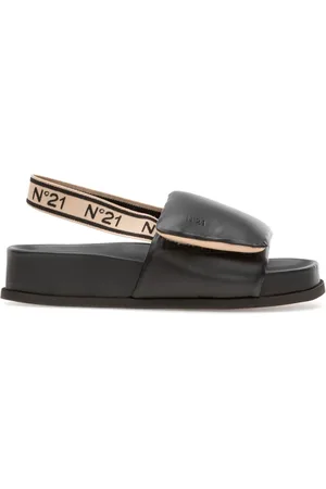 Nº21 Sko, Dame, Sort, 41 EU, Uld, Stilfulde Sandaler til Sommeren