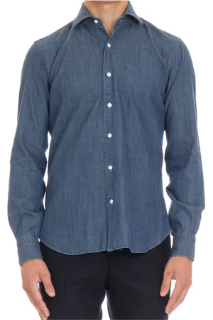 BARBA Skjorte, Herre, Blå, M, Denim, Denim Skjorte