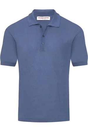 Orlebar Brown Top, Herre, Blå, L, Springfield Polo Shirt