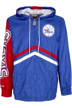 Mitchell & Ness Sport, Herre, Blå, M, Polyester, Philadelphia 76ers Windbreaker