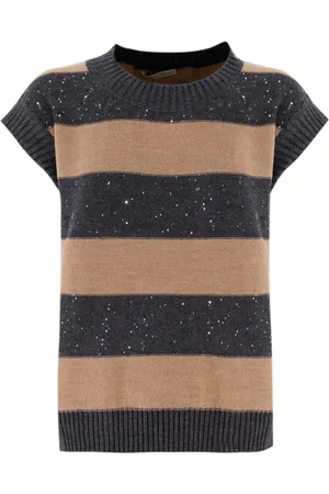 LE TRICOT PERUGIA Strik, Dame, Flerfarvet, S, Uld, Pailletstriktrøje