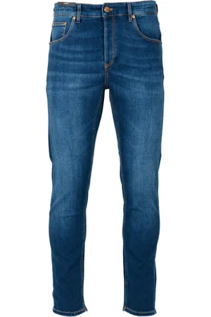 PT Torino Jeans, Herre, Blå, W34, Denim, Stræk Denim Jeans