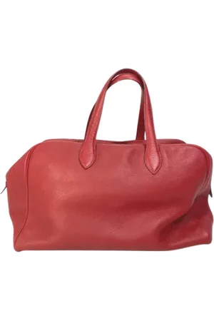 Hermès Pre-owned, Dame, Rød, ONE SIZE, Tyl, Pre-owned Laeder rejsetasker