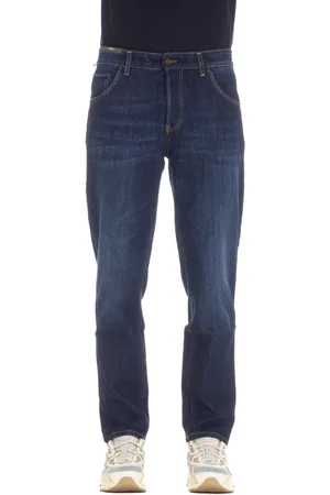 PT Torino Jeans, Herre, Blå, W33, Denim, Gulerodspasform Denim Jeans