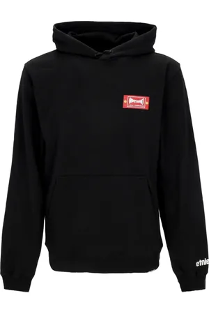Etnies Sweathshirts & Hoodies, Herre, Sort, M, Bomuld, Sort Label Hoodie Plys Interiør
