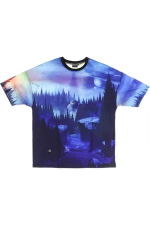 DOLLY NOIRE Top, Herre, Flerfarvet, M, Polyester, Nat I Skoven Oversize T-shirt
