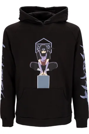 DOLLY NOIRE Sweathshirts & Hoodies, Herre, Sort, S, Bomuld, Sort Letvægts Itachi Hættetrøje Sweatshirt