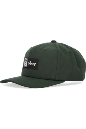Obey Tilbehør, unisex, Grøn, ONE SIZE, Uld, Klassisk Snapback Kasket Mørk Cedar
