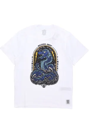 Element Top, Herre, Hvid, L, Bomuld, Dyb Tee Timber Optic T-shirt