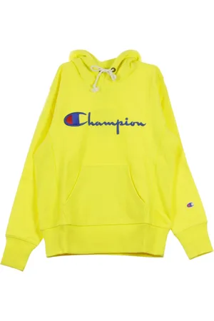 Champion Sweathshirts & Hoodies, Herre, Gul, L, Uld, Gul hættetrøje til mænd