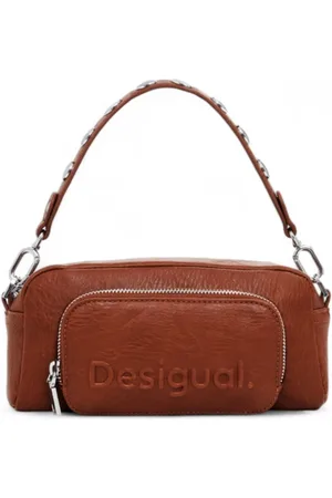 Desigual Taske, Dame, Brun, ONE SIZE, Halvt Logo Prades Dames Taske
