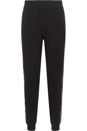 Carlo Colucci Bukser, Herre, Sort, 2XL, Vibrant Tracksuit Bukser med Piping